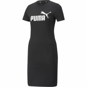Puma ESSENTIALS SLIM TEE DRESS Dámské šaty, černá, velikost