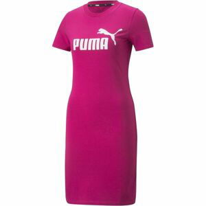 Puma ESSENTIALS SLIM TEE DRESS Dámské šaty, růžová, velikost