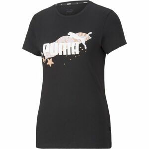 Puma FLORAL VAIBS GRAPHIC TEE Dámské triko, černá, velikost