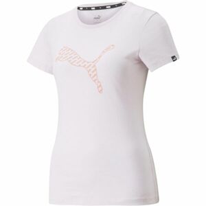 Puma POWER GRAPHIC TEE Dámské sportovní triko, růžová, velikost