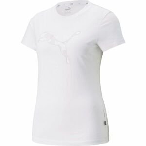 Puma SUMMER GRAPHIC TEE Dámské sportovní triko, bílá, veľkosť XL