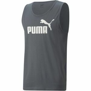 Puma ESS TANK Pánský nátělník, tmavě šedá, velikost XL