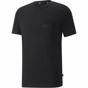 Puma MODERN BASICS POCKET TEE Pánské triko, černá, velikost