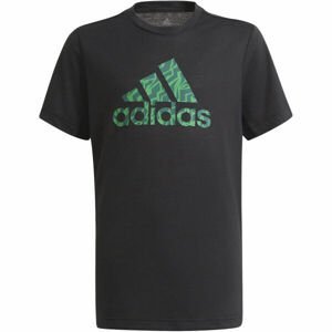 adidas AR PRME TEE Chlapecké tričko, Černá,Zelená, velikost