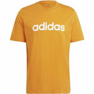 adidas LIN SJ T Pánské tričko, Žlutá,Bílá, velikost