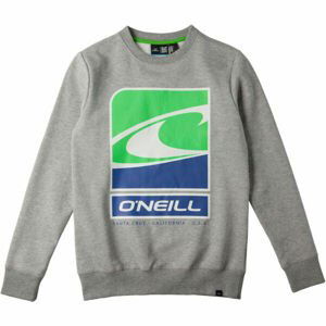 O'Neill FLAG WAVE CREW SWEATSHIRT Chlapecká mikina, šedá, velikost 152