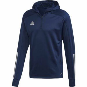 adidas CON20 TK HOOD Pánská fotbalová mikina, tmavě modrá, velikost XXL