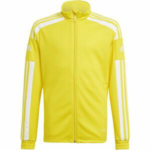 adidas SQ21 TR JKT Y Chlapecká fotbalová mikina, žlutá, velikost 140