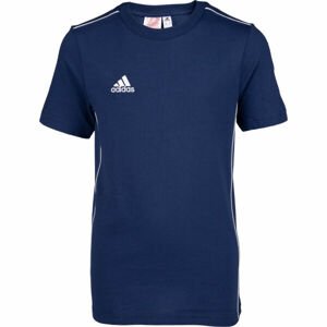 adidas CORE 18 TEE Y Dětské tričko, tmavě modrá, velikost 140