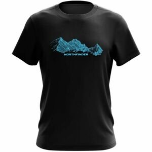 Northfinder ELBERT Pánské tričko, černá, velikost XXL