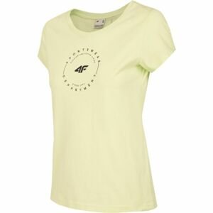 4F WOMEN'S T-SHIRT Dámské tričko, žlutá, velikost