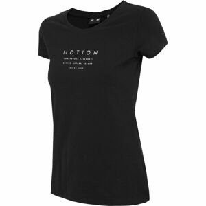 4F WOMEN'S T-SHIRT Dámské tričko, černá, velikost XL