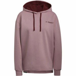 adidas TX LOGO HOODY Dámská outdoorová mikina, fialová, velikost S