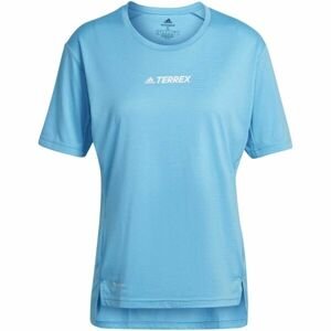 adidas MT TEE Dámské outdoorové tričko, Modrá,Bílá, velikost XL