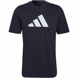 adidas FI 3BAR TEE Pánské tričko, Černá,Bílá, velikost L