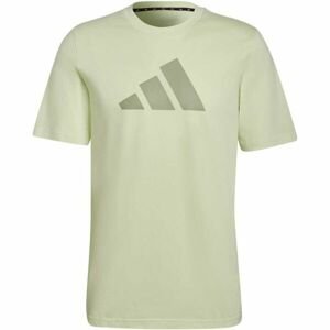 adidas FI 3BAR TEE Pánské tričko, světle zelená, velikost XXL