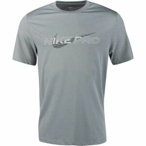 Nike DF TEE DB NK PRO M Pánské tréninkové tričko, šedá, velikost XXL