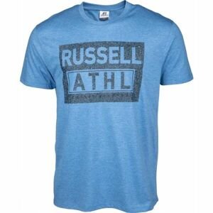 Russell Athletic FRAMED Pánské tričko, Modrá,Tmavě šedá, velikost