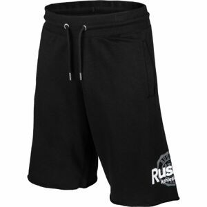 Russell Athletic CIRCLE RAW SHORT Pánské šortky, černá, velikost