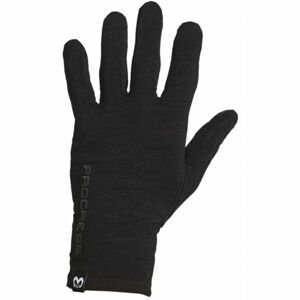 PROGRESS MERINO GLOVES Funkční Merino rukavice, černá, velikost S/M