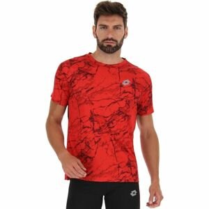 Lotto RUN FIT TEE Pánské běžecké triko, červená, velikost M