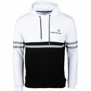 Sergio Tacchini ADELMO HOODIE Pánská mikina, Bílá,Černá,Šedá, velikost XXL