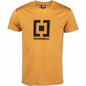 Horsefeathers BASE T-SHIRT Pánské tričko, žlutá, velikost XL