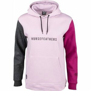 Horsefeathers DEBRA SWEATSHIRT Dámská mikina, Růžová,Černá, velikost M