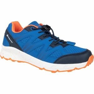 ALPINE PRO LAMBARO Dětská outdoorová obuv, Modrá,Tmavě modrá,Bílá,Oranžová, velikost 30