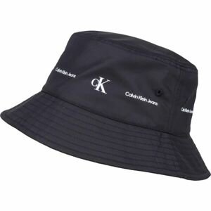 Calvin Klein STRIPE LOGO BUCKET HAT Unisex klobouk, černá, veľkosť UNI