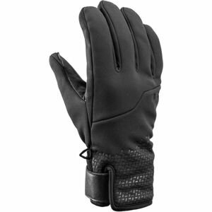 Leki HIKIN PRO Unisexové lyžařské rukavice, černá, veľkosť 11