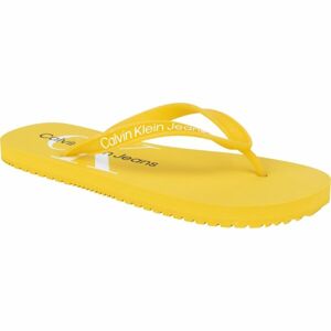 Calvin Klein BEACH SANDAL MONOGRAM TPU Dámské žabky, žlutá, velikost 38