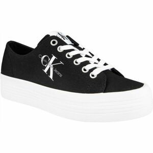 Calvin Klein VULCANIZED FLATFORM LACEUP CO Dámské tenisky, černá, velikost 39