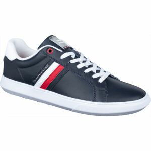 Tommy Hilfiger ESSENTIAL LEATHER CUPSOLE Pánské tenisky, tmavě modrá, velikost 45