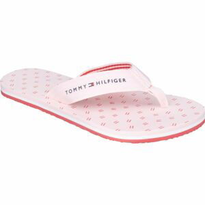 Tommy Hilfiger FLAGS FLAT BEACH SANDAL Dámské žabky, růžová, velikost 37