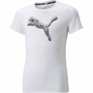 Puma ALPHA TEE G Bílá 128 - Dívčí triko