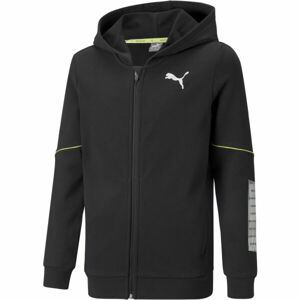 Puma ACTIVE SPORTS FULL-ZIPP HOODIE Dětská mikina, černá, veľkosť 164