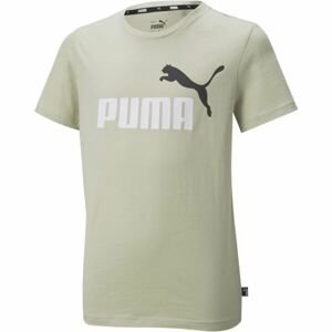 Puma ESS+2 COL LOGO TEE B Dětské triko, khaki, velikost 116