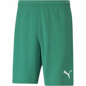 Puma TEAMRISE SHORT Pánské kraťasy, zelená, velikost S