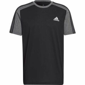 adidas MELANGE TEE Pánské tričko, černá, velikost