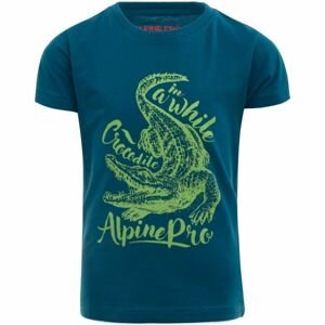 ALPINE PRO RUGGLO Chlapecké tričko, modrá, veľkosť 128-134