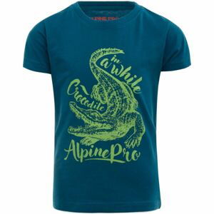 ALPINE PRO RUGGLO Chlapecké tričko, modrá, veľkosť 140-146