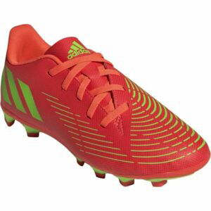 adidas PREDATOR EDGE.4 FxG J Dětské kopačky, červená, veľkosť 36