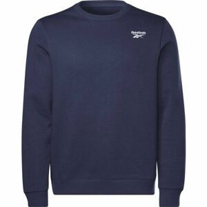 Reebok RI LEFT CHEST LOGO CREW Pánská flísová mikina, tmavě modrá, velikost