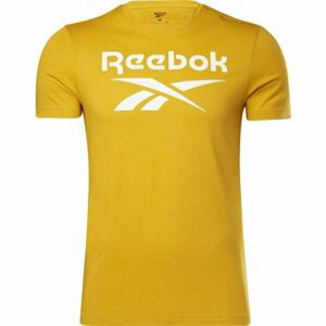 Reebok RI BIG LOGO TEE Pánské triko, žlutá, veľkosť XXL