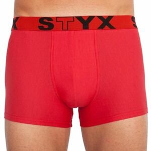 Styx MEN'S BOXERS SPORTS RUBBER Pánské boxerky, červená, veľkosť S