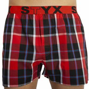 Styx MEN'S BOXERS SHORTS SPORTS RUBBER Pánské trenky, červená, velikost