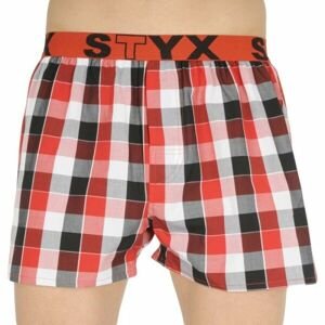Styx MEN'S BOXERS SHORTS SPORTS RUBBER Pánské trenky, červená, velikost XXL
