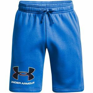 Under Armour RIVAL FLC GRAPHIC SHORT Pánské šortky, modrá, velikost L