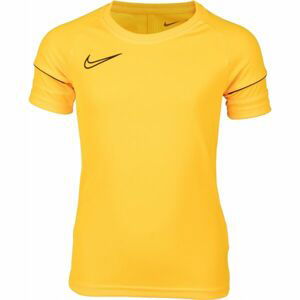 Nike DRI-FIT ACADEMY Dětské fotbalové tričko, žlutá, veľkosť XS